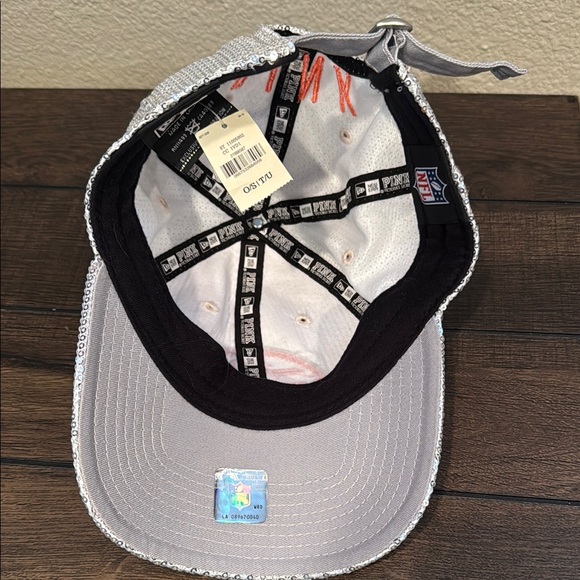 Pink Victoria’s Secret Cleveland Browns Silver Sequin Cap